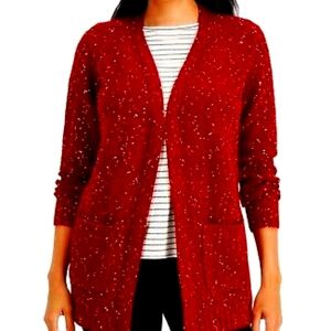 Alfani Women's Red Speckled Sweater